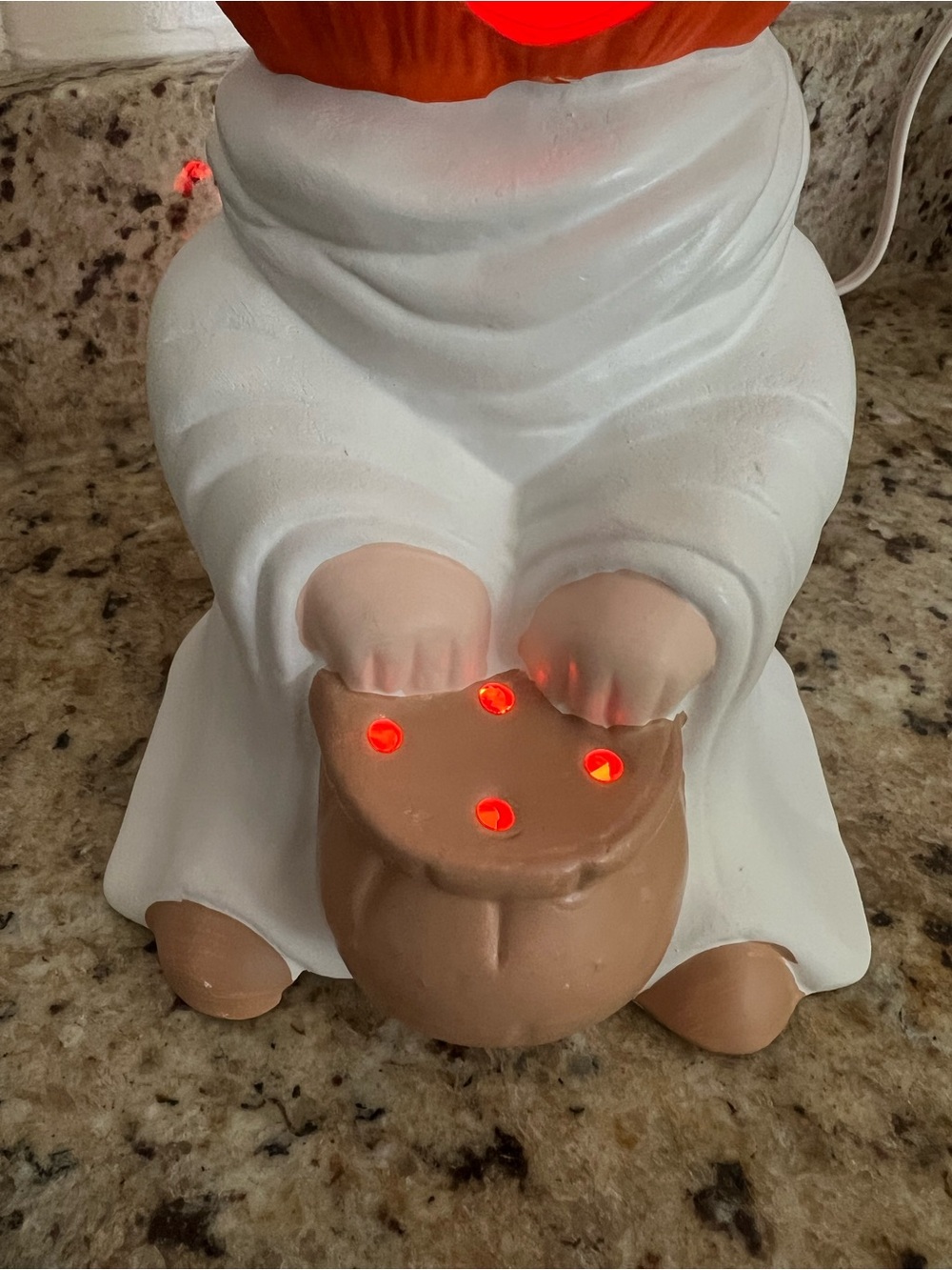 Vintage Halloween Ghost Lamp With Pumpkin Head - Picture 4 of 15